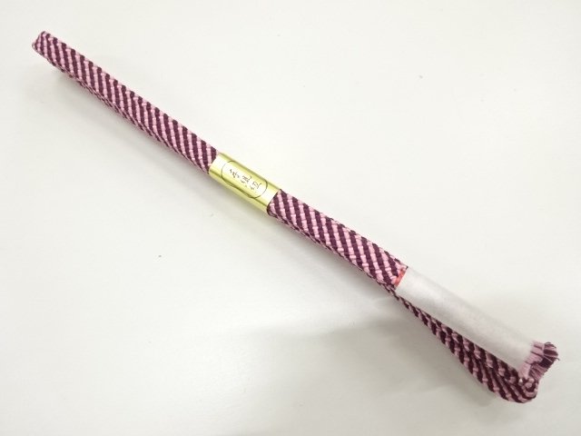 JAPANESE KIMONO / UNUSED HAND-TIED OBIJIME CORD / SILK